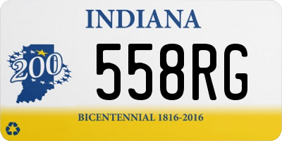 IN license plate 558RG