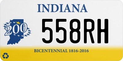 IN license plate 558RH