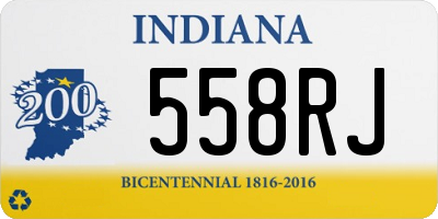 IN license plate 558RJ