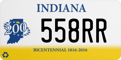 IN license plate 558RR