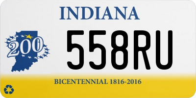 IN license plate 558RU