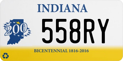 IN license plate 558RY