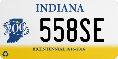 IN license plate 558SE