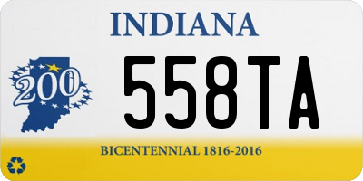 IN license plate 558TA