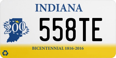 IN license plate 558TE