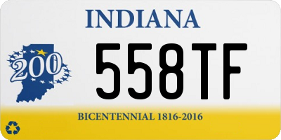 IN license plate 558TF