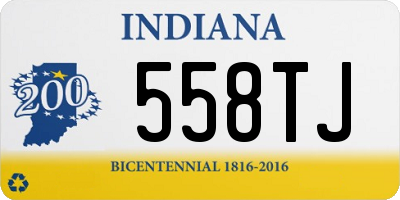 IN license plate 558TJ