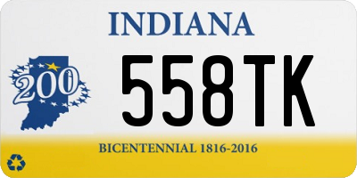 IN license plate 558TK