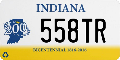 IN license plate 558TR