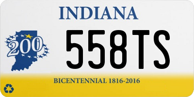 IN license plate 558TS