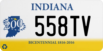IN license plate 558TV