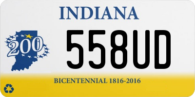 IN license plate 558UD