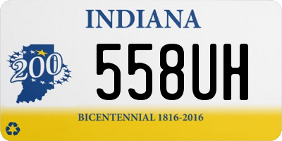 IN license plate 558UH