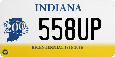 IN license plate 558UP