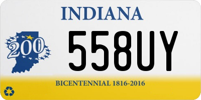 IN license plate 558UY