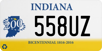 IN license plate 558UZ