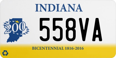 IN license plate 558VA