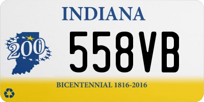 IN license plate 558VB