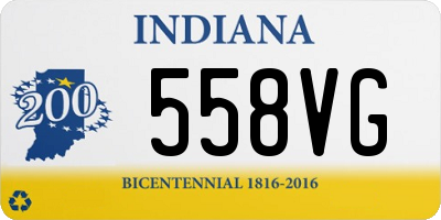 IN license plate 558VG