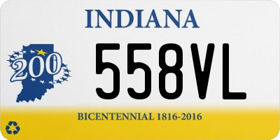 IN license plate 558VL