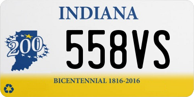 IN license plate 558VS