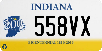 IN license plate 558VX