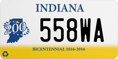 IN license plate 558WA