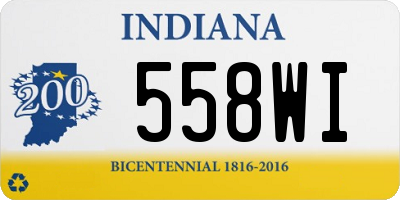IN license plate 558WI