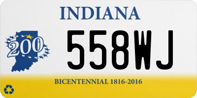 IN license plate 558WJ