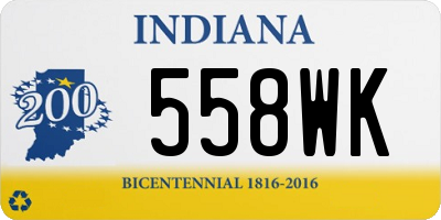 IN license plate 558WK