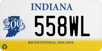 IN license plate 558WL