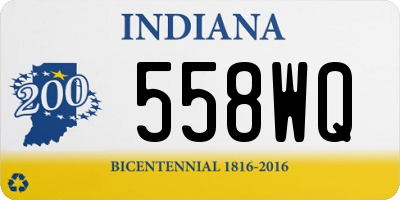 IN license plate 558WQ