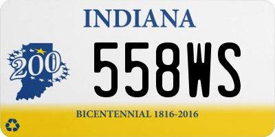 IN license plate 558WS