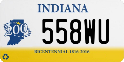 IN license plate 558WU