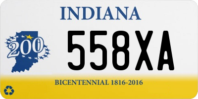 IN license plate 558XA