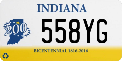 IN license plate 558YG