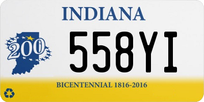 IN license plate 558YI