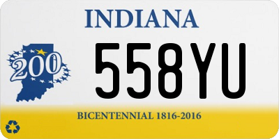 IN license plate 558YU