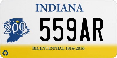 IN license plate 559AR