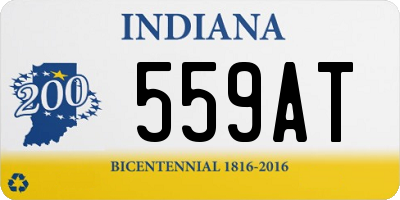 IN license plate 559AT