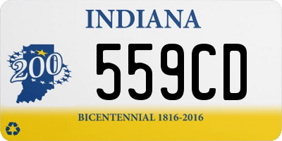 IN license plate 559CD