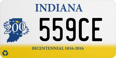 IN license plate 559CE