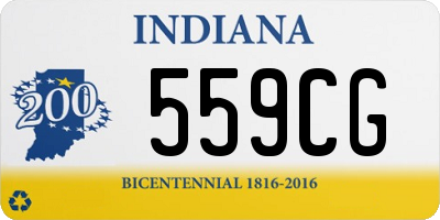 IN license plate 559CG