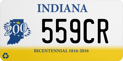 IN license plate 559CR