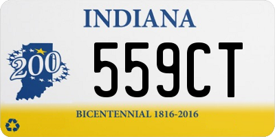 IN license plate 559CT