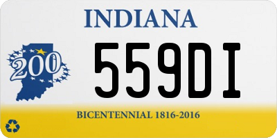 IN license plate 559DI