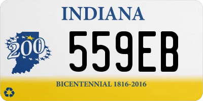 IN license plate 559EB