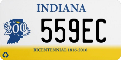 IN license plate 559EC