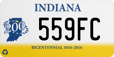 IN license plate 559FC