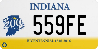 IN license plate 559FE